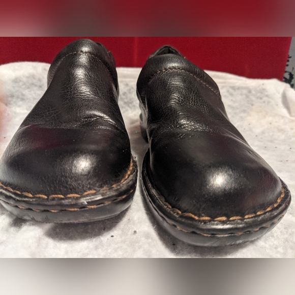 BOC Black Leather Loafer Shoes - Picture 4 of 7